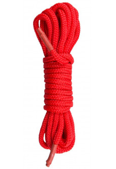 Красная веревка для связывания Nylon Rope - 5 м.