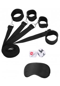 Черный игровой набор БДСМ Under The bed Binding Restraint Kit