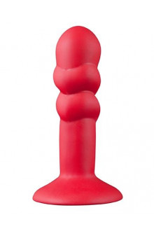 Красная анальная пробка SHOVE UP 5INCH SILICONE BUTT PLUG RED - 12,7 см.