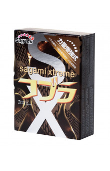 Суженные к основанию презервативы Sagami Xtreme Cobra - 3 шт.