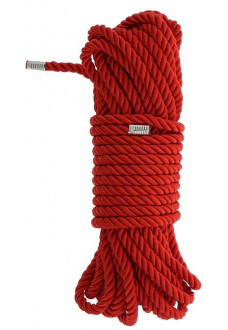 Красная веревка DELUXE BONDAGE ROPE - 10 м.