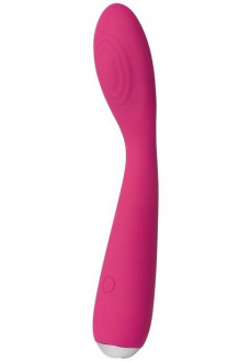 Ярко-розовый G-стимулятор IRIS Clitoral   G-spot Vibrator - 18 см.