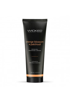 Массажный легкий крем WICKED Orange Blossom plus Patchouli - 120 мл.