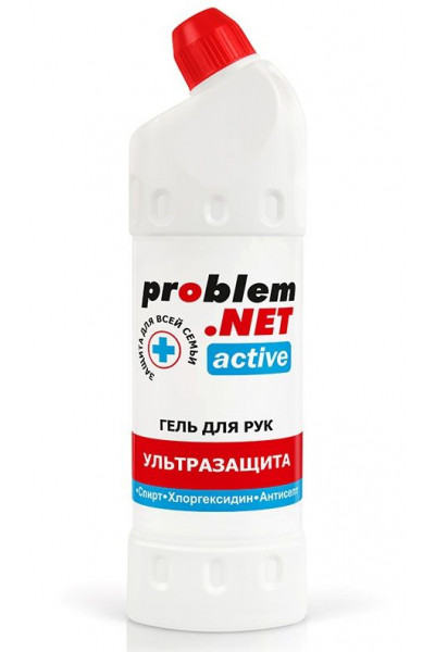 Обеззараживающий гель для рук Problem.net Active - 1000 мл.