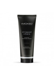 Массажный легкий крем WICKED Stripped plus Bare - 120 мл.