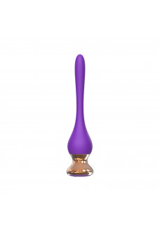 Фиолетовый вибромассажер Nipple Vibrator - 14,5 см.