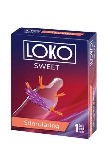 Стимулирующая насадка на пенис LOKO SWEET с возбуждающим эффектом