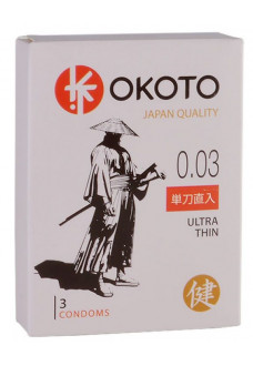 Ультратонкие презервативы OKOTO Ultra Thin - 3 шт.