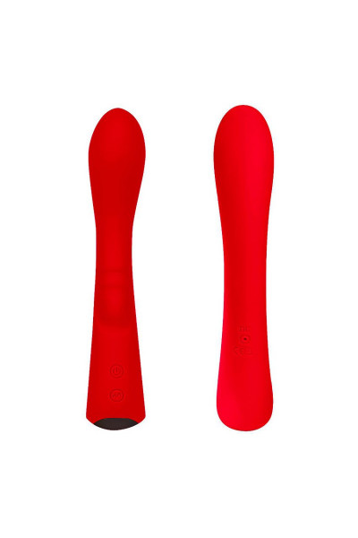 Красный вибромассажер 6  Silicone G-Spot Fun - 19,1 см.