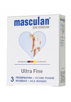 Особо тонкие презервативы Masculan Ultra Fine - 3 шт.