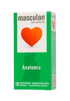 Презервативы анатомической формы Masculan Anatomic - 10 шт.