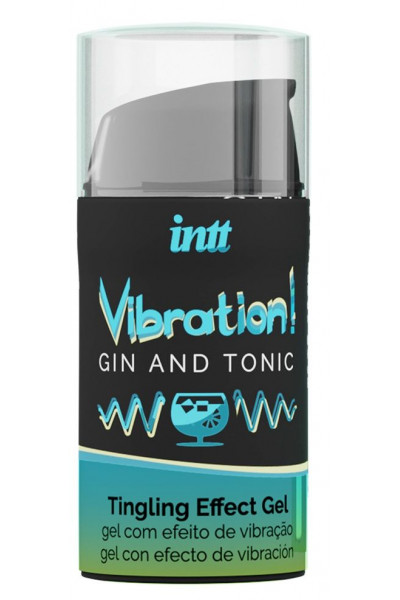 Жидкий интимный гель с эффектом вибрации Vibration! Gin   Tonic - 15 мл.