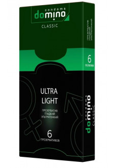 Супертонкие презервативы DOMINO Classic Ultra Light - 6 шт.