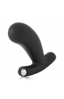 Черный вибромассажер простаты Nuo Vibrating Butt Plug - 10 см.