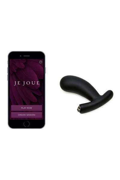 Черный вибромассажер простаты Nuo Vibrating Butt Plug - 10 см.