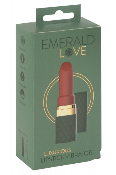 Зеленый вибратор-помада Luxurious Lipstick Vibrator