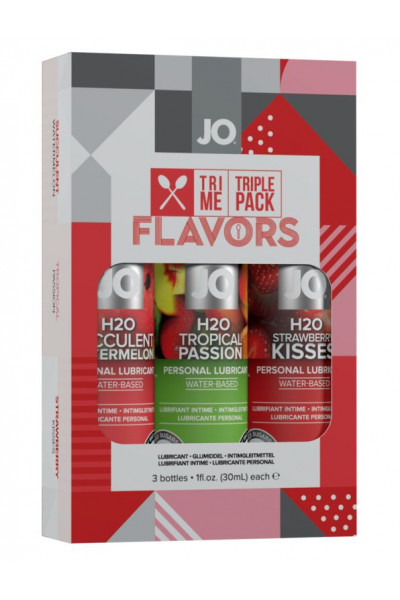 Подарочный набор ароматизированных лубрикантов Tri-Me Triple Pack Flavors