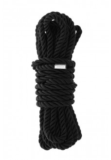 Черная веревка для шибари DELUXE BONDAGE ROPE - 5 м.