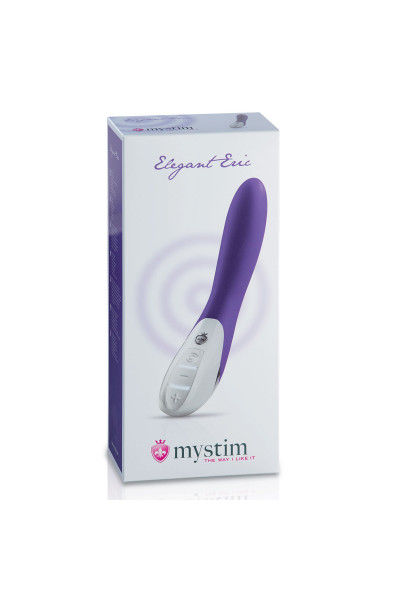 Фиолетовый вибратор Mystim Elegant Eric - 27 см.