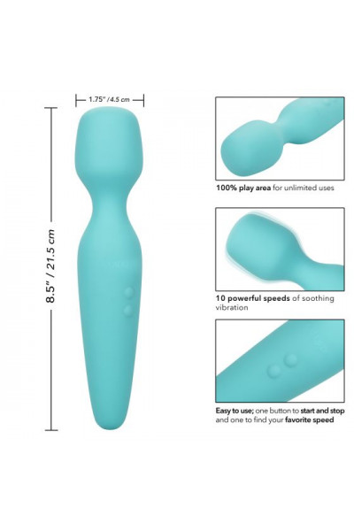 Голубой wand-вибромассажер They-ology Vibrating Intimate Massager