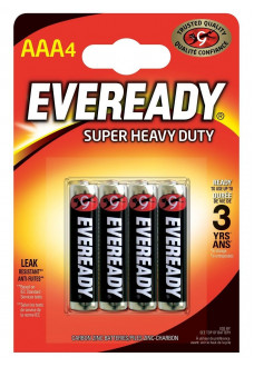 Батарейки EVEREADY SUPER R03 типа AAA - 4 шт.