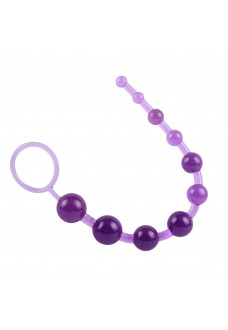 Фиолетовая анальная цепочка Sassy Anal Beads - 26,7 см.