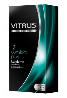 Контурные презервативы VITALIS PREMIUM comfort plus - 12 шт.