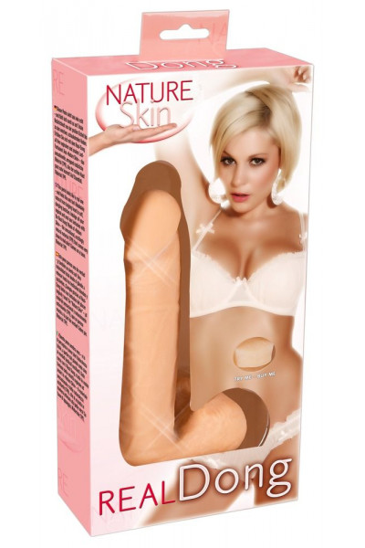 Фаллоимитатор Nature Skin Dildo Real Dong - 20 см.