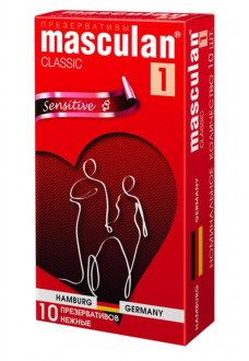 Нежные презервативы Masculan Classic 1 Sensitive - 10 шт.