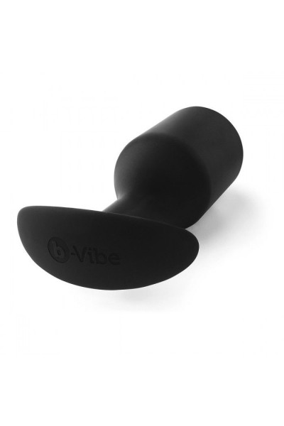 Черная анальная пробка для ношения B-vibe Snug Plug 6 - 17 см.