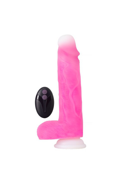 Розовый ротатор-реалистик Roxy 8 Inch Gyrating Dildo - 21,6 см.