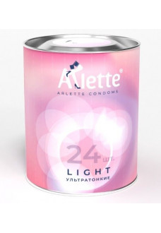 Ультратонкие презервативы Arlette Light - 24 шт.