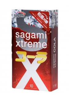 Ароматизированные презервативы Sagami Xtreme Cola - 10 шт.