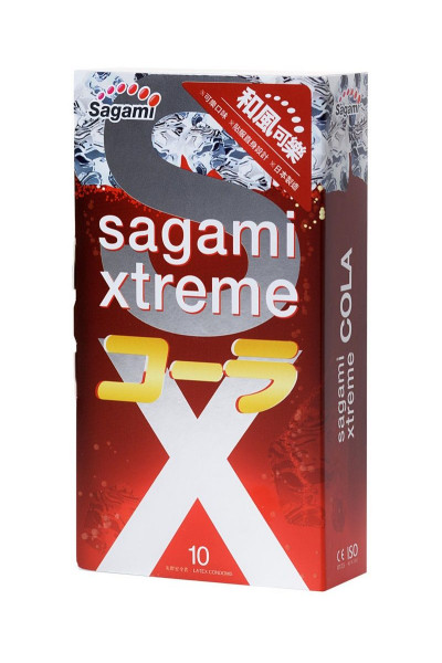 Ароматизированные презервативы Sagami Xtreme Cola - 10 шт.