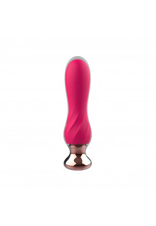 Розовый мини-вибратор Mini Vibrator с пультом ДУ - 12,5 см.