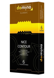 Презервативы с рёбрышками DOMINO Classic Nice Contour - 6 шт.