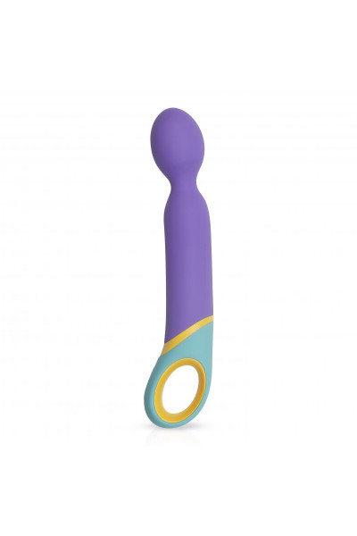 Фиолетовый вибромассажер Base Wand Vibrator - 24 см.