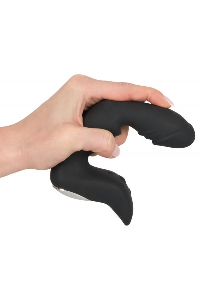 Черный перезаряжаемый вибростимулятор простаты Rechargeable Prostate Stimulator