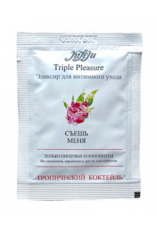 Эликсир для интимного ухода Triple Pleasure  Тропический коктейль  - 3 мл.