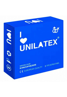 Классические презервативы Unilatex Natural Plain - 3 шт.