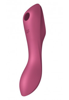 Малиновый вакуум-волновой вибростимулятор Satisfyer Curvy Trinity 3