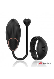 Черное виброяйцо с пультом-часами Anne s Desire Vibro Egg Wireless Watchme