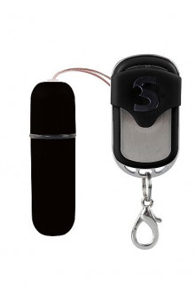 Черная вибропуля  Remote Vibrating Bullet с пультом ДУ