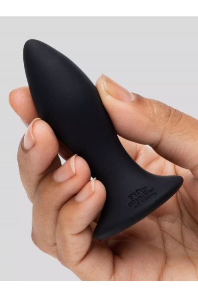 Черная анальная вибропробка Sensation Rechargeable Vibrating Butt Plug - 8,9 см.