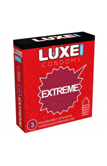 Текстурированные презервативы LUXE Royal Extreme - 3 шт.