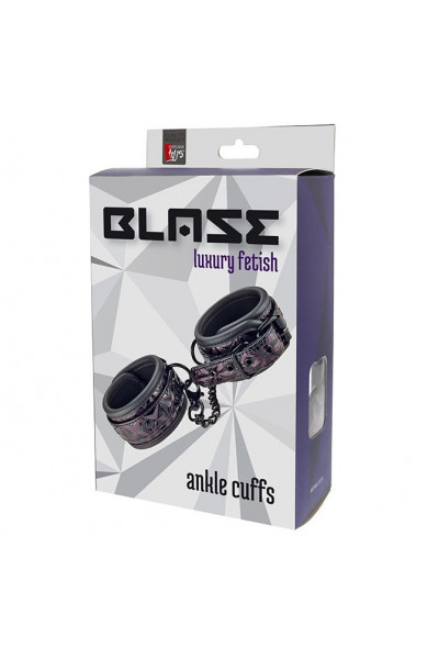 Фиолетово-чёрные оковы на ноги BLAZE ANKLE CUFF PURPLE