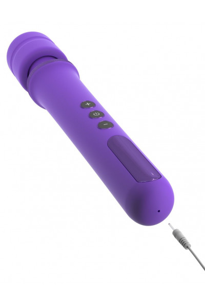 Фиолетовый вибромассажер Rechargeable Power Wand