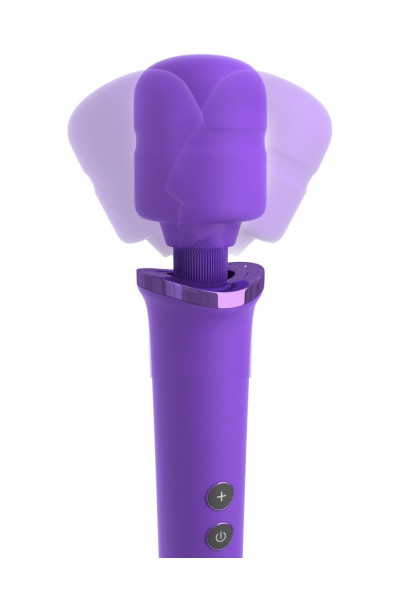 Фиолетовый вибромассажер Rechargeable Power Wand