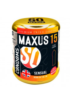 Презервативы анатомической формы Maxus Sensual - 15 шт.