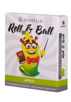 Стимулирующий презерватив-насадка Roll   Ball Apple